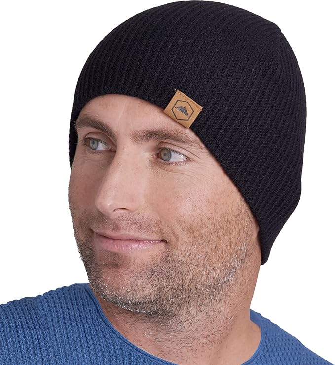 tough headwear 日常针织罗纹无檐小便帽 - 温暖,有弹性的柔软无檐